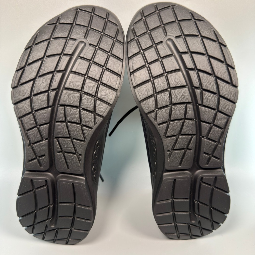 Oofos OOmg Sport Low LS Women 8.5 8 1/2 Recovery Shoe Lace Slip On Sneaker Black - Picture 15 of 16